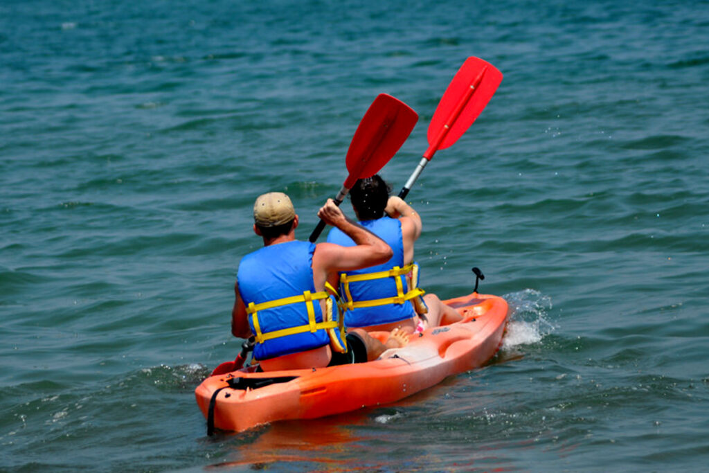 Kayaking on Lake Kivu