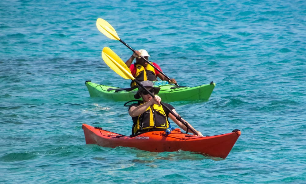 Kayaking on Lake Kivu